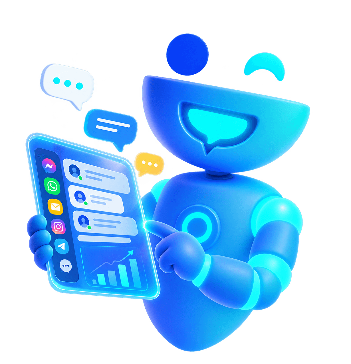 iDesk360 AI agent ready to assist customers instantly